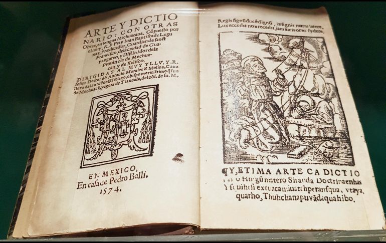 “Arte de la lengua de Mechuacan”. Esta es la primera gramática de lengua indígena publicada en América y también la primera sobre la lengua tarasca o purépecha. Fue escrita por fray Maturino Gilberti en 1558. Cabe señalar que las gramáticas de lenguas indígenas fueron una herramienta clave para superar la barrera del idioma durante la evangelización. EL INFORMADOR / R. Romero