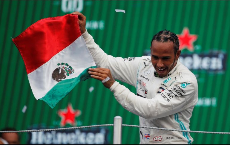 No es la primera vez que Hamilton se expresa así del público mexicano. EFE / F. Guasco
