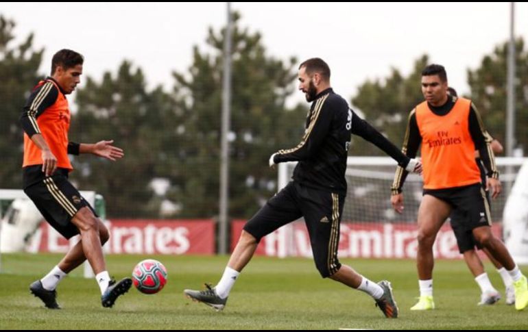 Se trata del penúltimo entrenamiento previo al enfrentamiento. TWITTER / @realmadrid