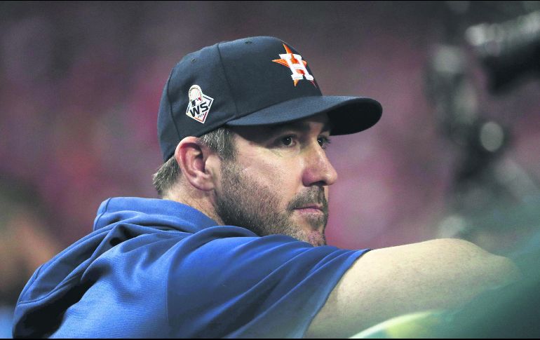Justin Verlander será el abridor de Houston hoy para el sexto juego ante los Nacionales. AFP