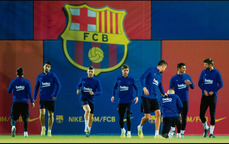 Después del descanso obligado el pasado fin de semana, el conjunto catalán afina detalles para su compromiso de hoy ante Valladolid. EFE