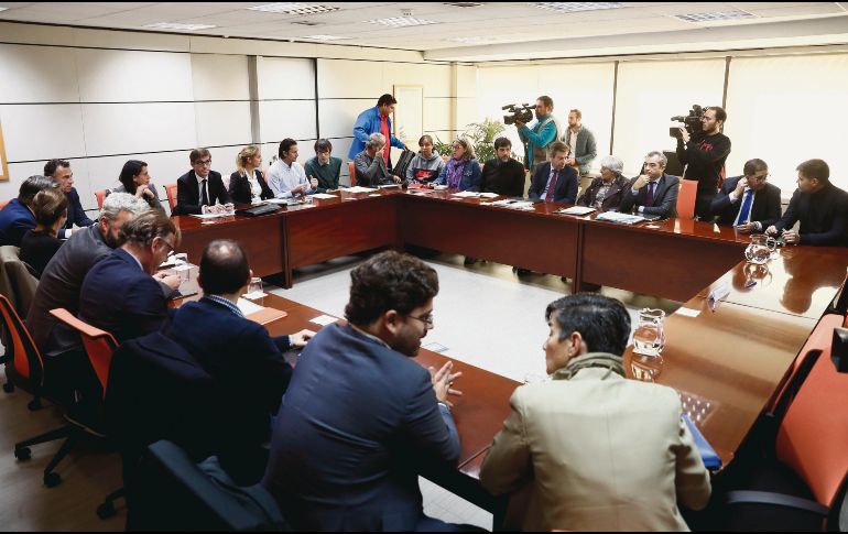 Acto de conciliación en donde no hubo acuerdos para el balompié femenil español. EFE