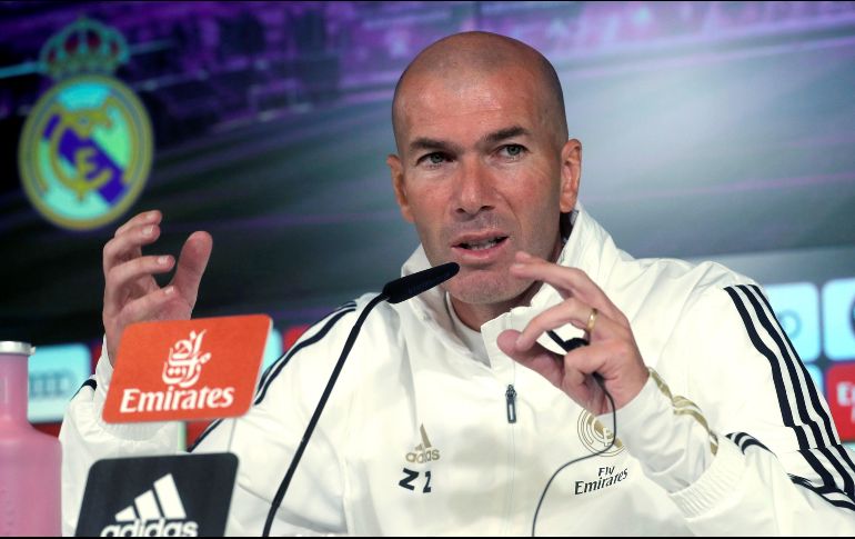 El entrenador ofreció una rueda de prensa en la que explicó que la ausencia del galés para el partido ante el Leganés es porque no está al cien por ciento. EFE / J. C. Hidalgo