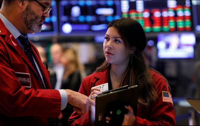 El NYSE Composite registra una baja de  11.84 puntos, al ubicarse en 13 mil 174.59 unidades. AP / R. Drew