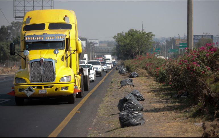 Benjamín Gómez Saldivar, coordinador nacional del hombre camión, explicó que se reunieron alrededor de 50 transportistas, pero podrían llegar más en las próximas horas.  EL INFORMADOR/ ARCHIVO