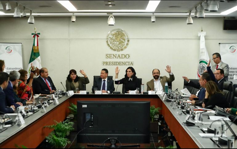 El día de hoy, el pleno del Senado de la República votará la terna dada a conocer este martes para elegir al nuevo ómbudsman. SUN/D. Simón