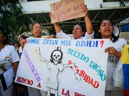 El paro se cumple en 20 estados de los 23 del país, informaron los gremios de enfermeras. AP / A. Cubillos