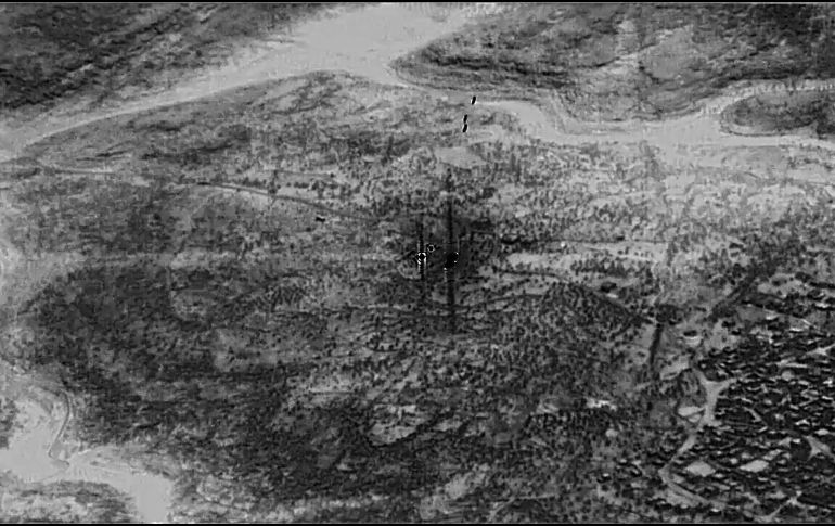 El general Kenneth F. McKenzie Jr. mostró el material gráfico durante una conferencia de prensa este miércoles. AP/Departamento de Defensa