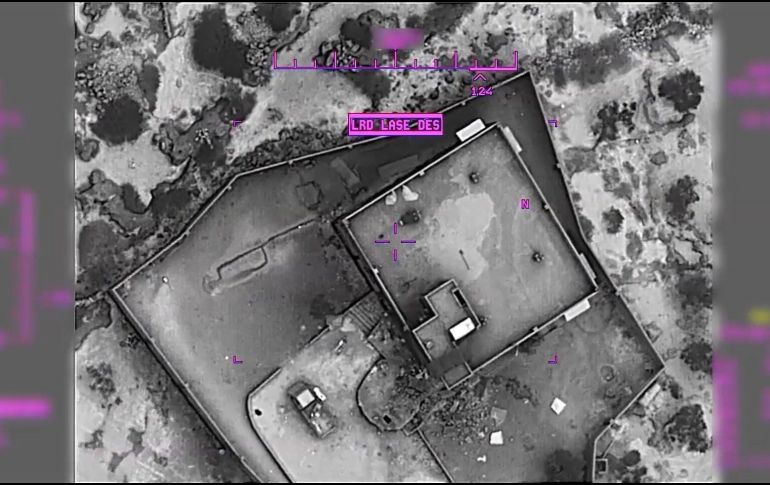 El general Kenneth F. McKenzie Jr. mostró el material gráfico durante una conferencia de prensa este miércoles. AP/Departamento de Defensa