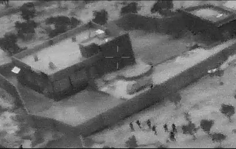 El general Kenneth F. McKenzie Jr. mostró el material gráfico durante una conferencia de prensa este miércoles. AP/Departamento de Defensa