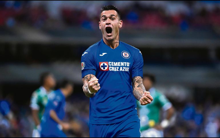 Milton Caraglio fue el autor del gol que mantiene las esperanzas celestes. IMAGO7