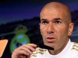 El francés se mostró incómodo durante la rueda de prensa de este día cuando se le cuestionó sobre el delantero galés. EFE / F. Alvarado