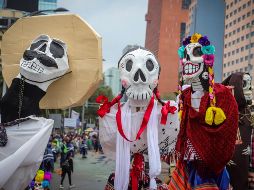 Desde su primera edición, el Desfile Internacional del Día de Muertos a tenido una gran popularidad. NTX/ARCHIVO
