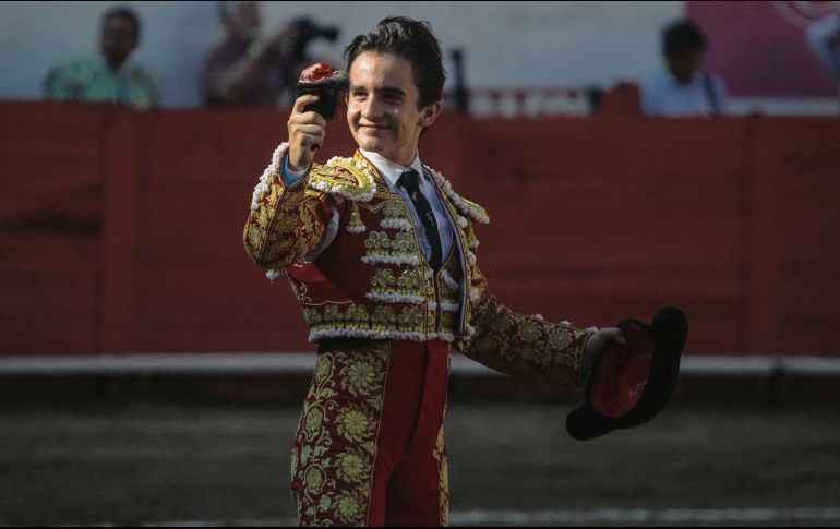 José Sainz cortó par de orejas en la novillada del 22 de septiembre. EL INFORMADOR/G. Gallo