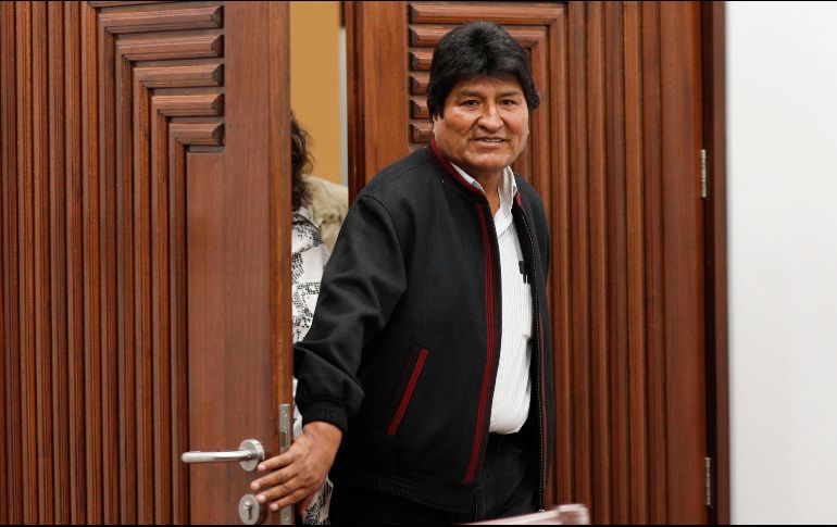 Morales llegó esta mañana a Colquiri para inaugurar una carretera. AP /J. Karita