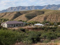 Aspecto de La Mora, en Sonora, lugar desde donde partieron las familias antes de ser atacadas el 4 de noviembre. AFP/H. Martínez