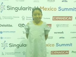 Originaria de Chiapas, Xóchitl Guadalupe Cruz es una de las niñas participantes como conferencista en el SingularityU México Summit que se realiza en Puerto Vallarta. EL INFORMADOR / J. Velazco