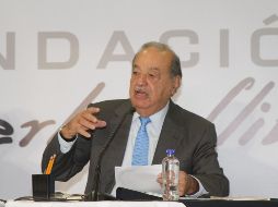 Slim declara que, durante la reunión, se abordó el impulso económico que se le dará al sureste del país. NTX/ARCHIVO