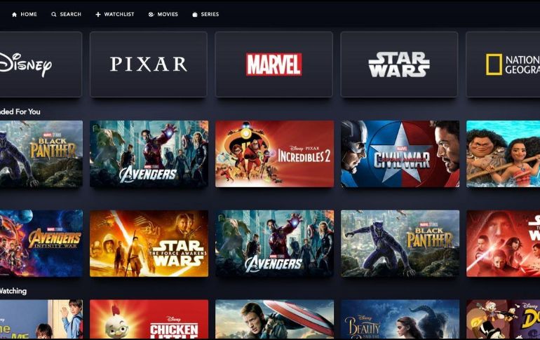 A días del estreno de Disney+, la empresa ganó 19 mil 100 millones de dólares. ESPECIAL