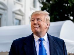 Trump asegura que no le preocupa la información que ha salido hasta ahora en las transcripciones de testimonios a puerta cerrada sobre el caso en su contra. AP/A. Harnik
