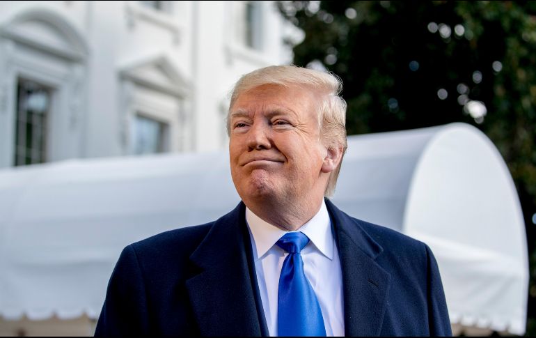 Trump asegura que no le preocupa la información que ha salido hasta ahora en las transcripciones de testimonios a puerta cerrada sobre el caso en su contra. AP/A. Harnik