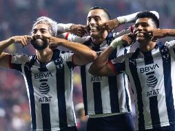 Rodolfo Pizarro, Rogelio Funes y Jesús Gallardo festejan en la cancha de los tijuanenses. IMAGO7/A. Gutiérrez