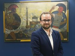 Jordi Cueto, gerente de Relaciones de DiDi, explicó las funciones de seguridad que ofrece la compañía. EL INFORMADOR / Y. Mora