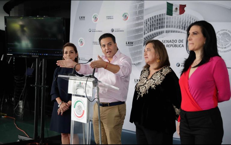 Xóchitl Gálvez insistió en que se debe repetir el procedimiento para elegir al nuevo titular de la Comisión Nacional de Derechos Humanos. SUN / I. Stephens