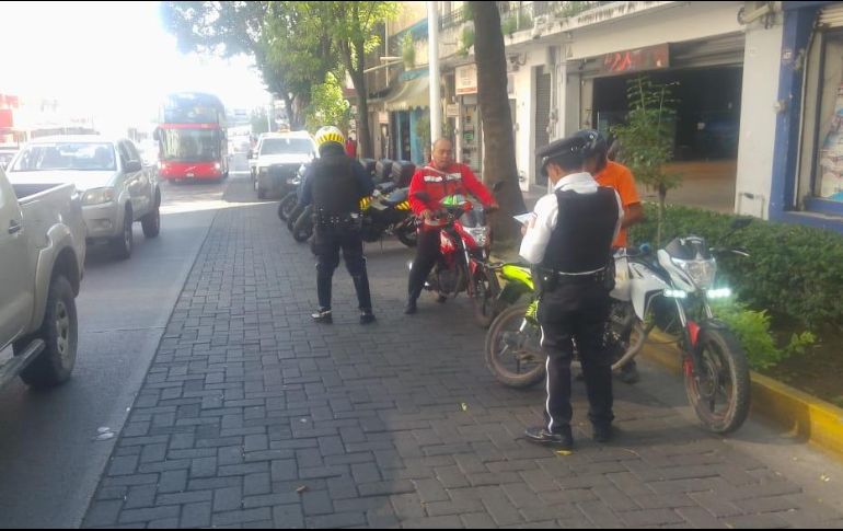 Desde el 1 de noviembre a la fecha, se han retenido 109 motocicletas y 650 vehículos, además se han levantado 12 mil 837 multas. ESPECIAL