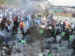 Autoridades informan que en el lugar de la agresión se aseguraron 22 granadas de gas. NTX/E. Álvarez