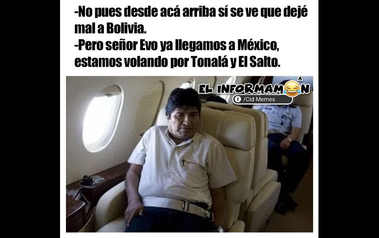 Evo Morales llega a México cargado de memes