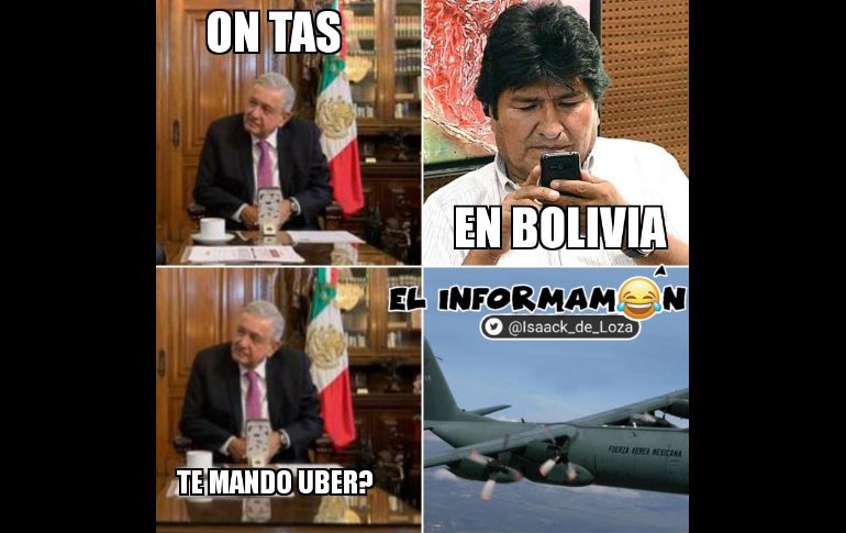 Evo Morales llega a México cargado de memes