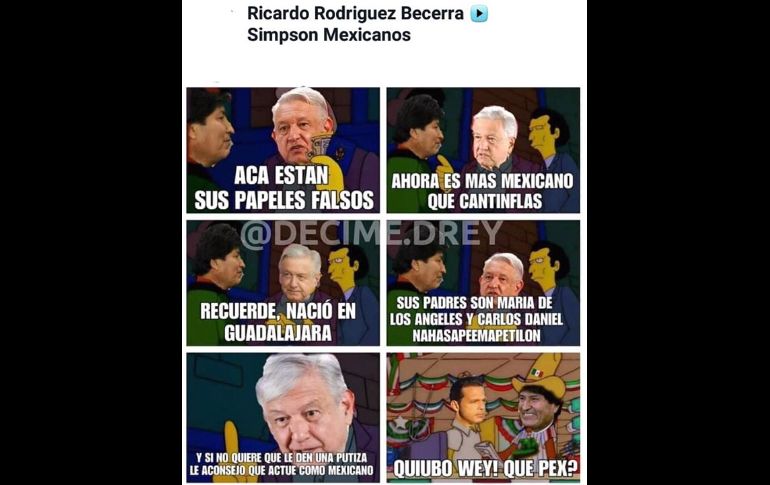 Evo Morales llega a México cargado de memes