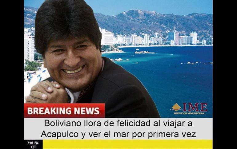 Evo Morales llega a México cargado de memes