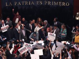 Rosario Piedra tomó protesta como nueva titular de la CNDH en medio de un zafarrancho protagonizado por los senadores. EFE / ARCHIVO