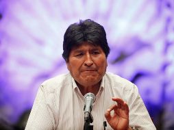 Morales dio una rueda de prensa en el Museo de Ciudad de México. AP/M. Ugarte
