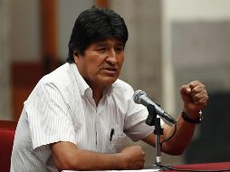El expresidente Evo Morales dio una rueda de prensa este miércoles en Ciudad de México. EFEJ. Méndez