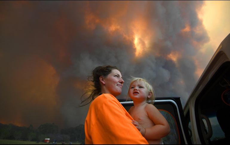 Los incendios podrían afectar a seis millones de personas que viven en áreas pobladas como Sídney, Wollongong y Newcastle. EFE/D. Peled