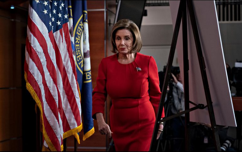 Pelosi declaró este jueves que los procesos del T-MEC estaban 