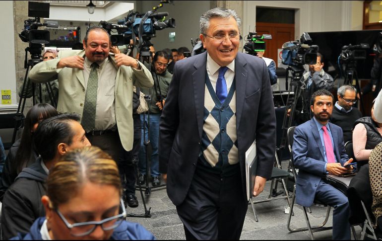 Luis Raúl González Pérez rindió ayer su último informe como ombudsman. NOTIMEX/I. Hernández