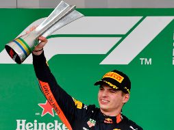 Verstappen consiguió el triunfo sobre los 4.309 kilómetros del circuito de Interlagos, en Sao Paulo. AFP / N. Almeida