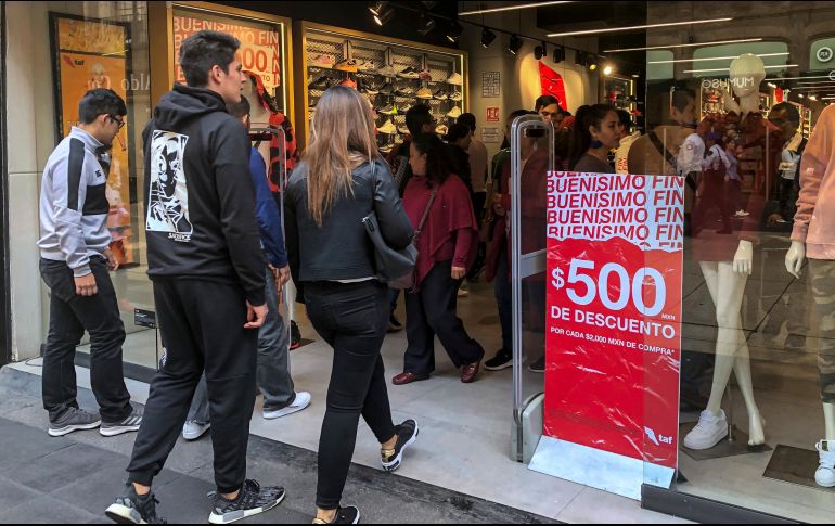 Autoridades estiman que en esta edición del “Buen Fin” las ventas crecerán un cinco por ciento. NTX / G. Durán