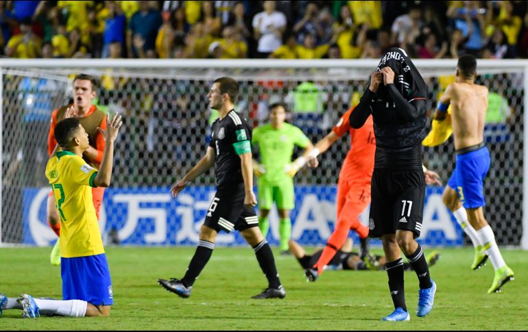 México no pudo mantener la ventaja ante Brasil. Imago7 / S. Laureano