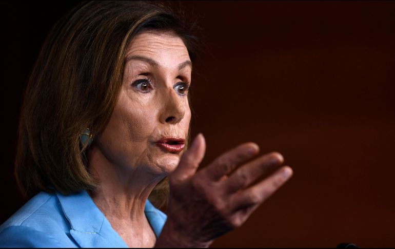 Nancy Pelosi rechazó las acusaciones del presidente de que el proceso ha sido arreglado en su contra. AP/ARCHIVO