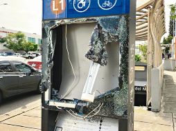 La infraestructura ubicada en la Estación División del Norte del Tren Ligero registró daños. EL INFORMADOR/R. Rivas
