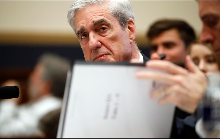 El presidente Trump ha insistido en que el reporte de Mueller (en la imagen) no revela conspiración ni obstrucción. AP/ARCHIVO