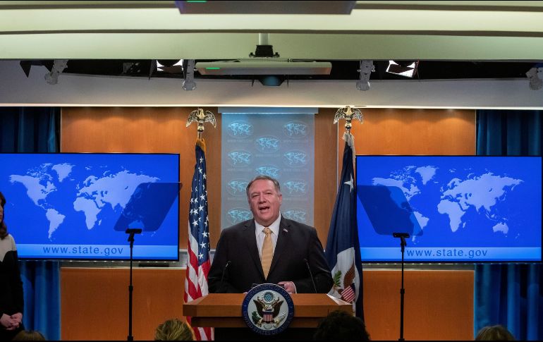 Pompeo aseguró también que el actual gobierno estadounidense no considera ilegales los asentamientos de Israel en Cisjordania. EFE/E. Lesser