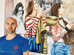 El artista italiano presentará obras de gran formato con la técnica de acrílico. EL INFORMADOR / J. Pérez