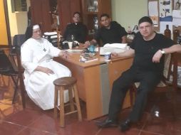 La Arquidiócesis de Managua informó que sor Arelys Guzmán y el padre Rodolfo López fueron atacados en el templo. TWITTER/leslieramosc