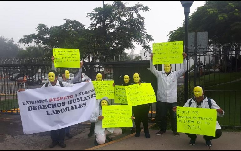 Los empleados exigieron el cumplimiento y respeto a la integridad del salario. ESPECIAL